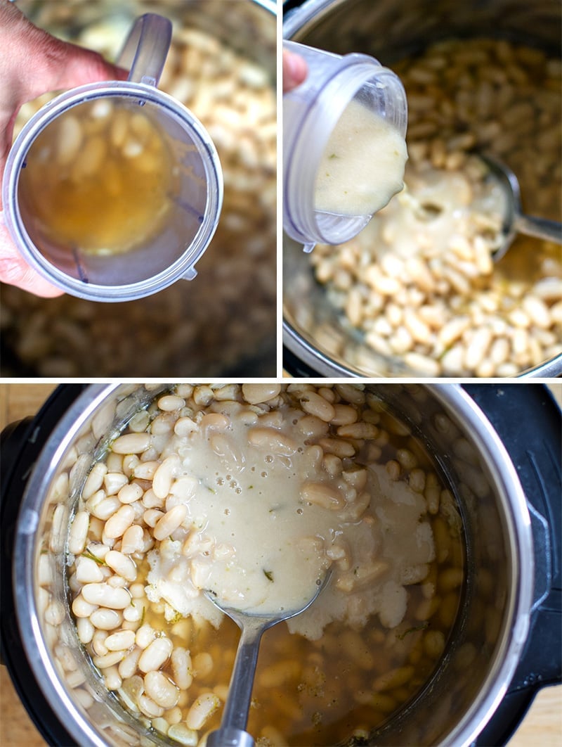 White bean stew in Instant Pot steps 2