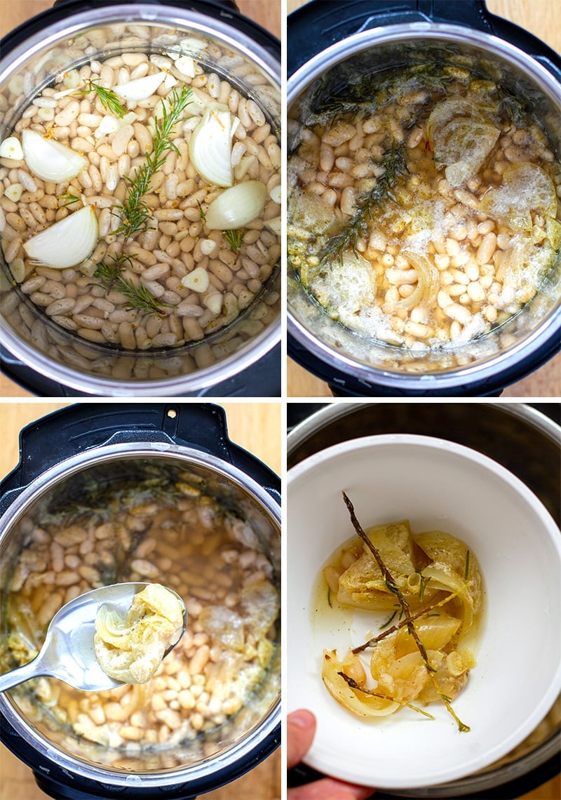 Instant Pot White Beans With Rosemary Garlic