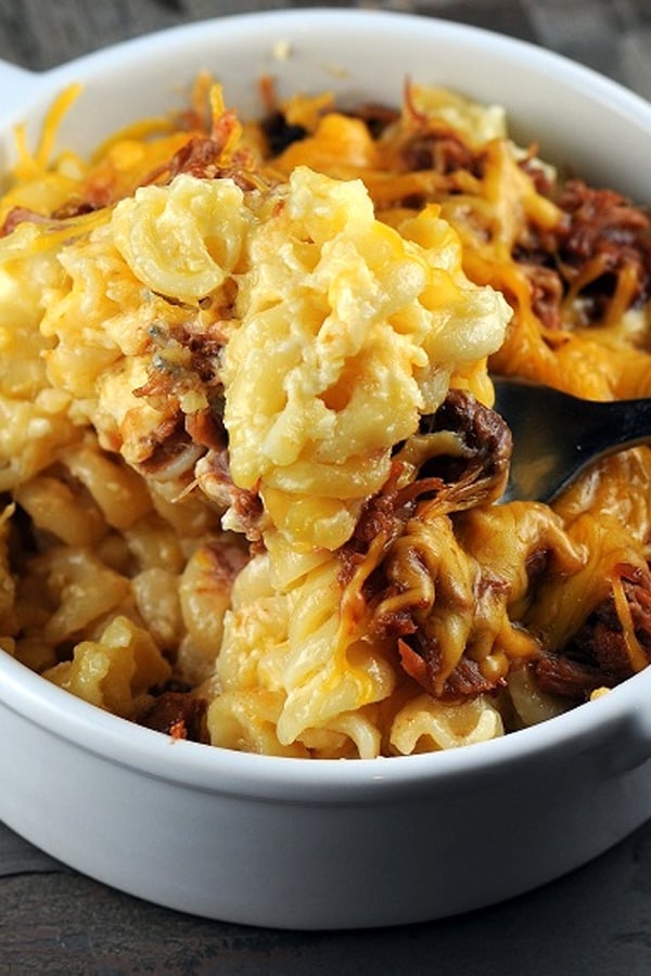 BBQ Pulled Pork Mac and Cheese