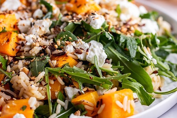 Butternut Squash Salad with Wild Rice