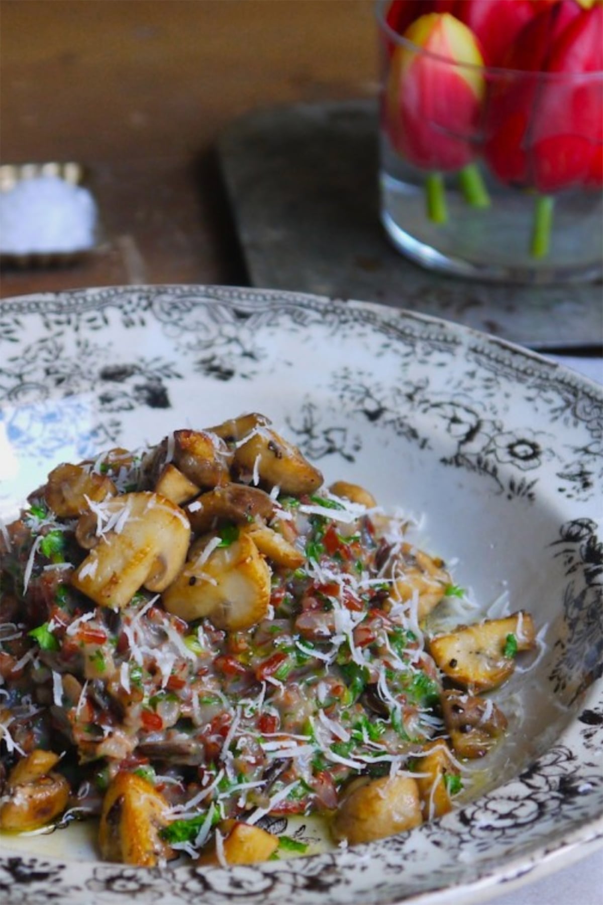 Wild Rice Risotto With Mushrooms