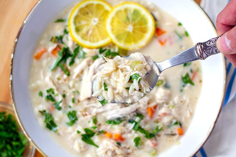 Instant Pot Avgolemono Chicken Soup