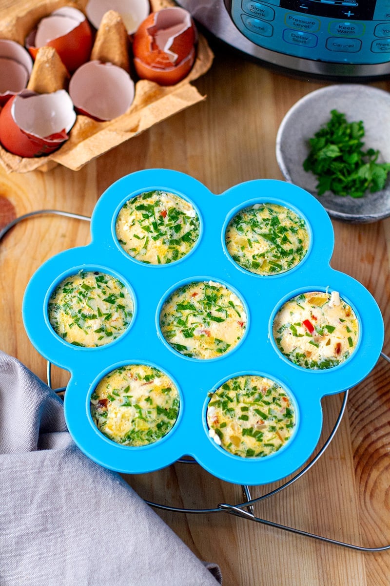 Instant Pot Egg Bites Using Silicone Mold