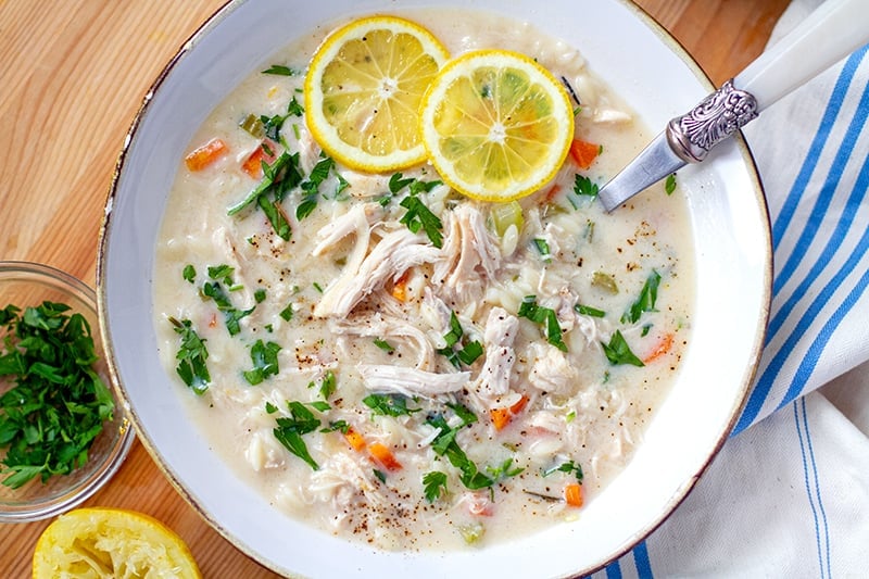 Instant Pot Greek Chicken Lemon Soup Avgolemono With Video