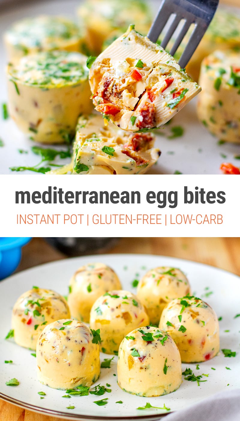Sous Vide Egg Bites in Instant Pot Mediterranean-Style