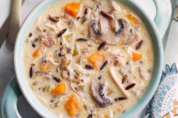 Creamy Chicken and Wild Rice Soup with Mushrooms - Julia's Album