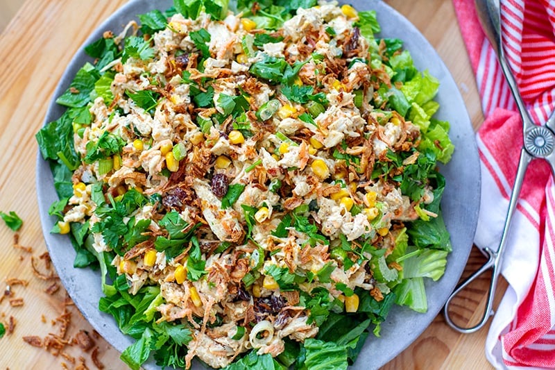 Creamy curry chicken salad