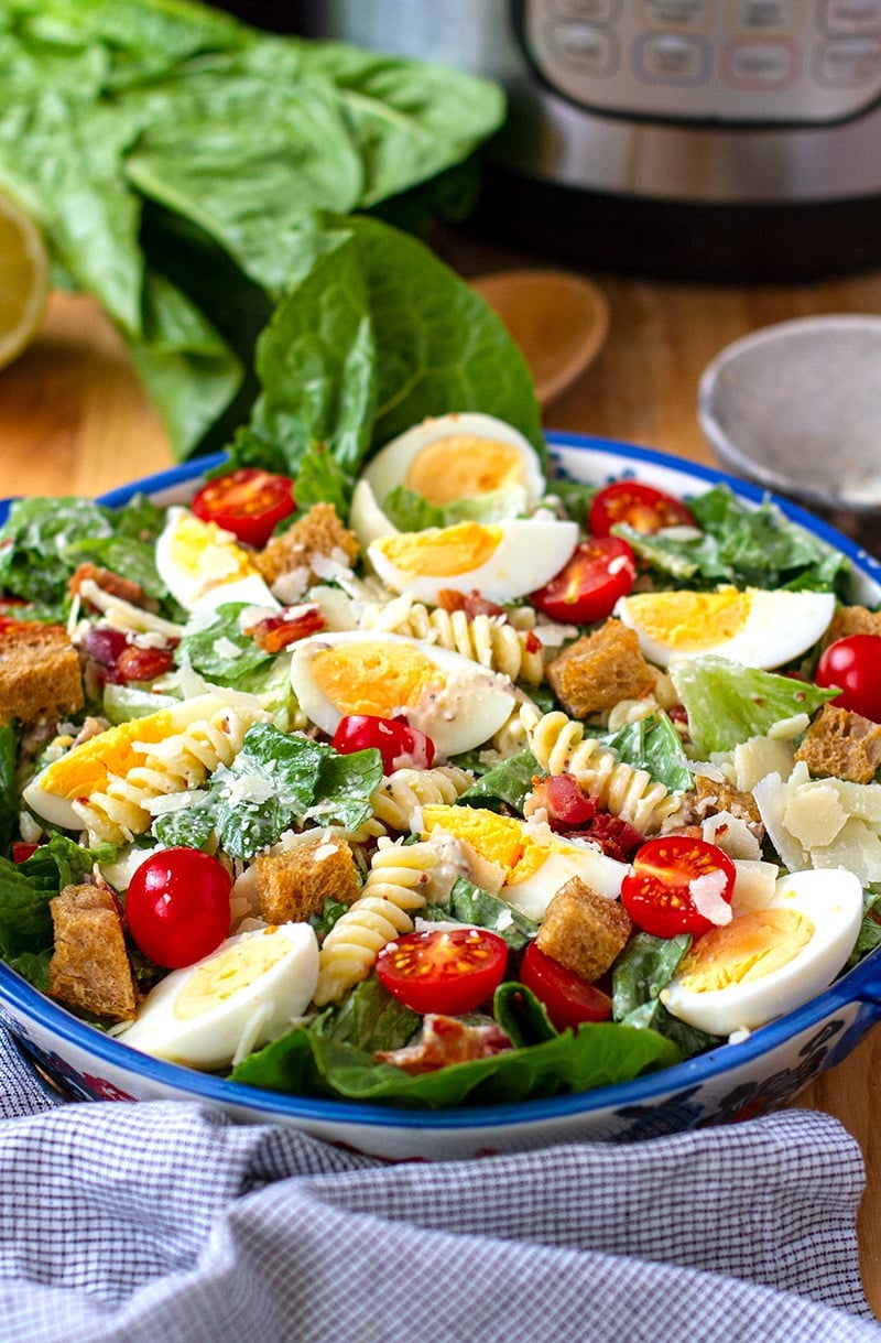 Instant Pot Caesar Pasta Salad Recipe