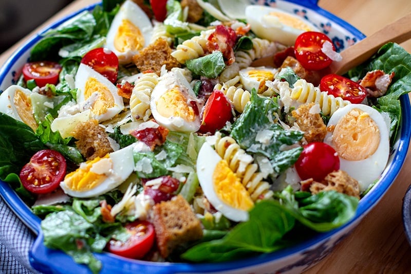 Creamy Caesar Pasta Salad