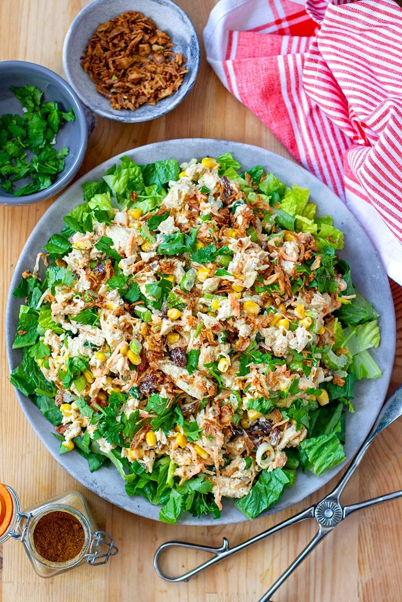 Curry Chicken Salad (Brazilian Inspired, Instant Pot Recipe)