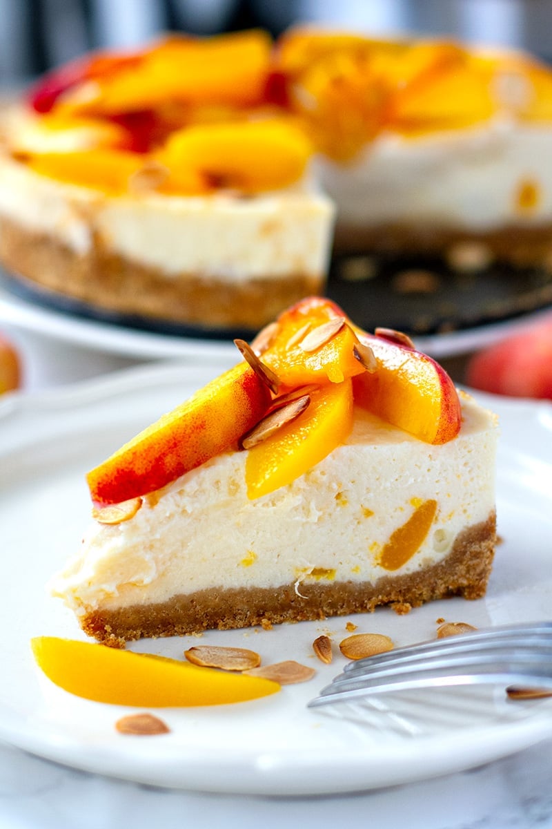 Instant Pot Cheesecake With Peaches 
