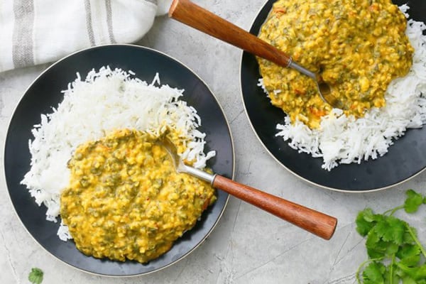 Instant Pot Dal with Lots of Kale