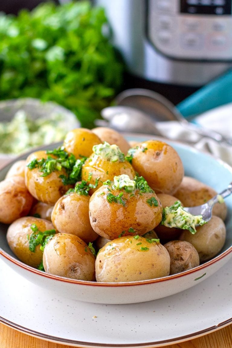 Instant Pot Salt Potatoes With Herb Butter + VIDEO