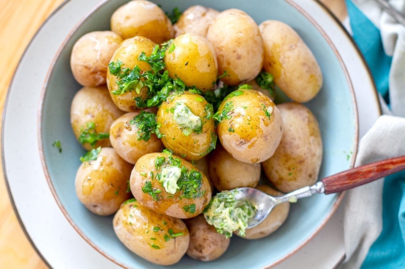 Instant Pot Salt Potatoes With Herb Butter