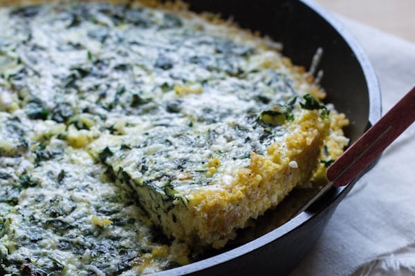 Kale Frittata Millet Crust