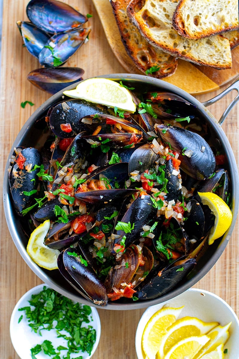 Instant Pot Mussels Marinara