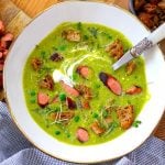 Instant Pot Pea Soup With Frankfurters