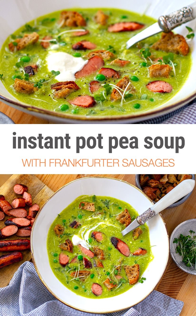 Fresh Pea Soup Recipe (Instant Pot or Stovetop)- Frugal Mom Eh!