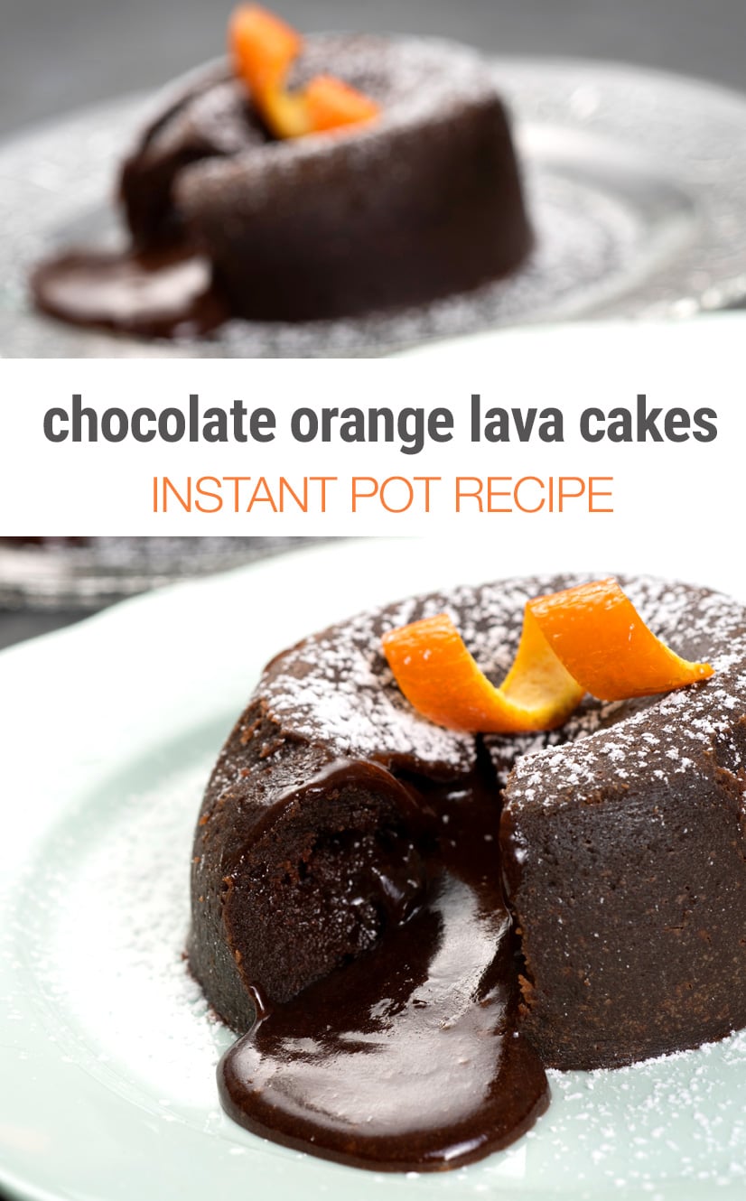 Instant Pot Chocolate Lava Cakes With A Hint Of Orange