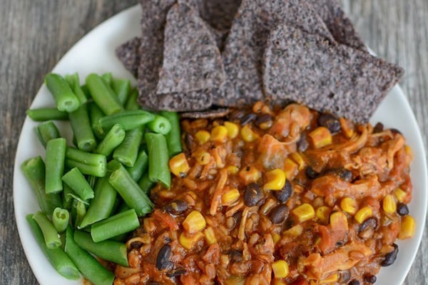 Instant Pot Farro Enchilada Casserole