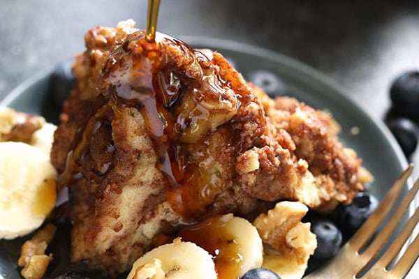 Instant Pot Cinnamon Roll French Toast Casserole