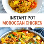Instant Pot Moroccan Chicken With Lemons, Olives & Apricots