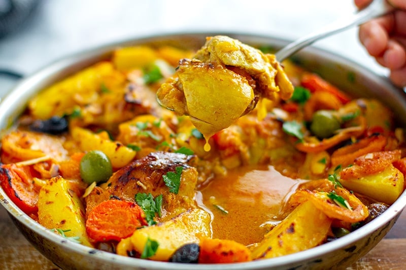 Instant Pot Moroccan Tagine Stew With Chicken