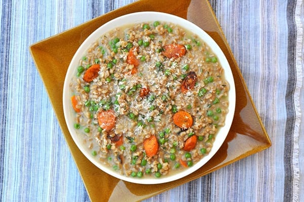 Pressure Cooker Farro Risotto