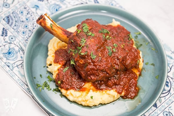 Instant Pot Braised Lamb Shanks with Tomato