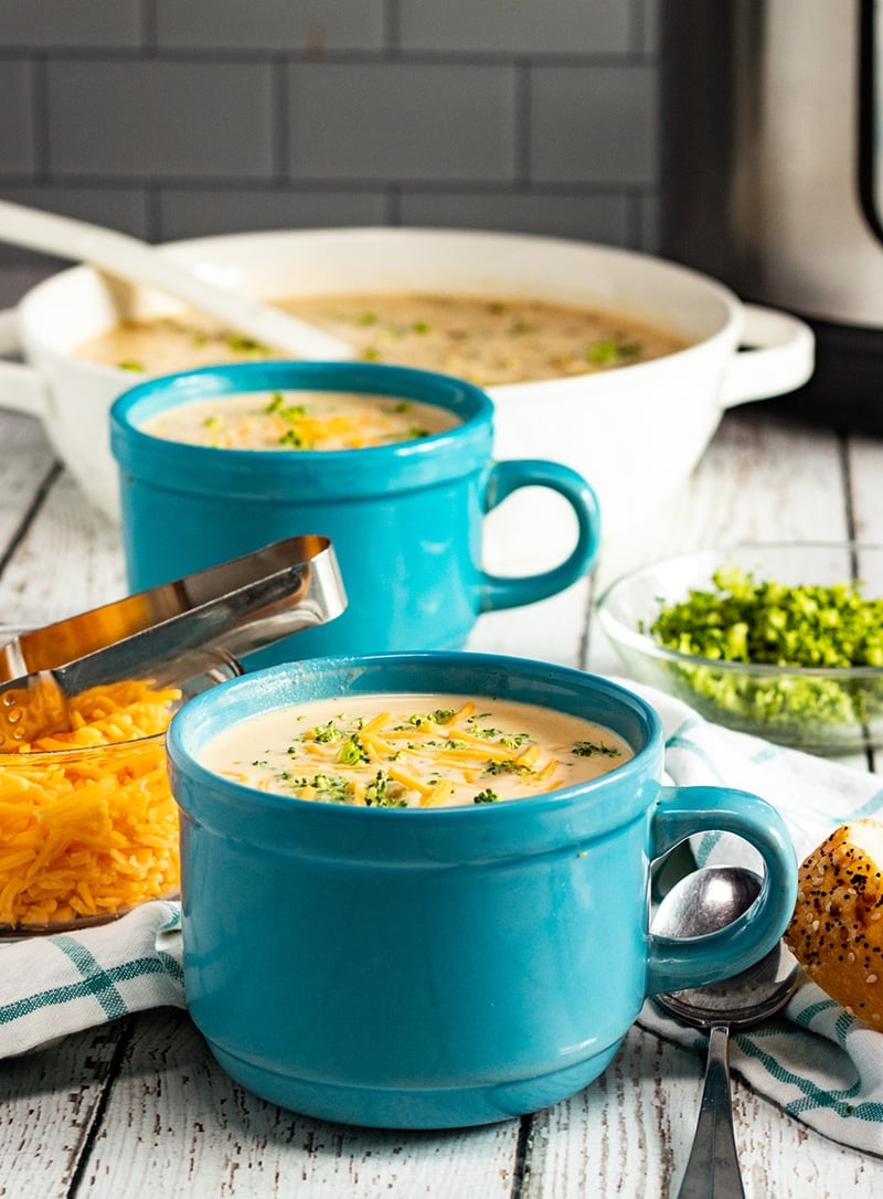 Instant Pot Broccoli Cheese Soup Recipe