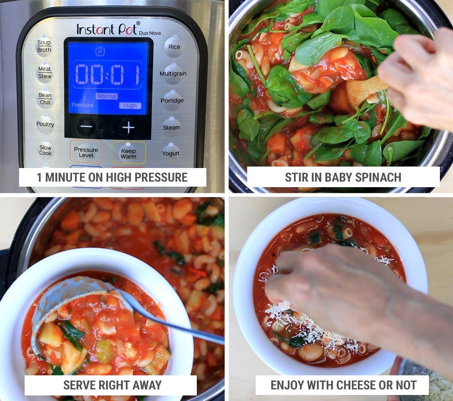 How to make minestrone steps 5-8