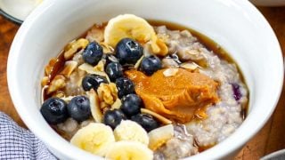 Instant Pot Blueberry Oatmeal Porridge