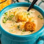 Instant Pot broccoli cheese soup