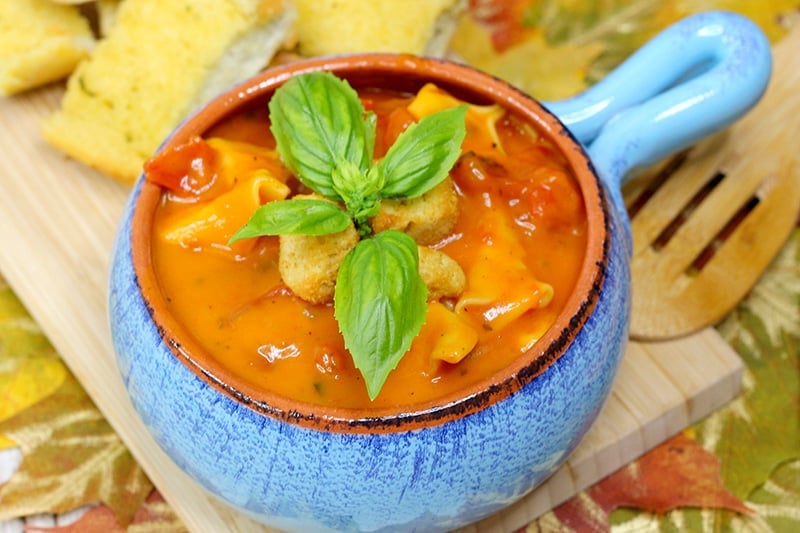 Instant Pot Tortellini Soup With Tomato Basil Base