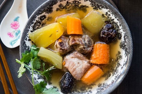 Pressure Cooker Winter Melon Pork Ribs Soup