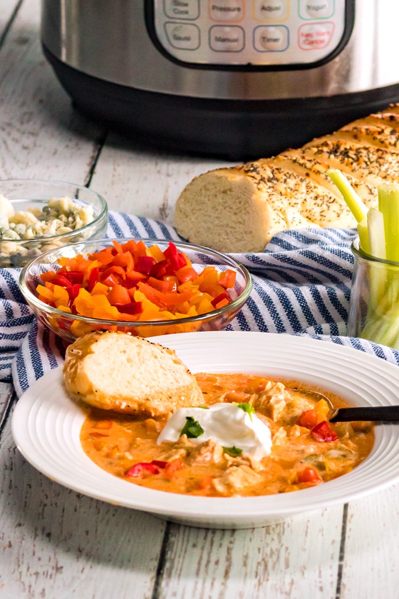 Buffalo Chicken Soup In The Instant Pot Pressure Cooker