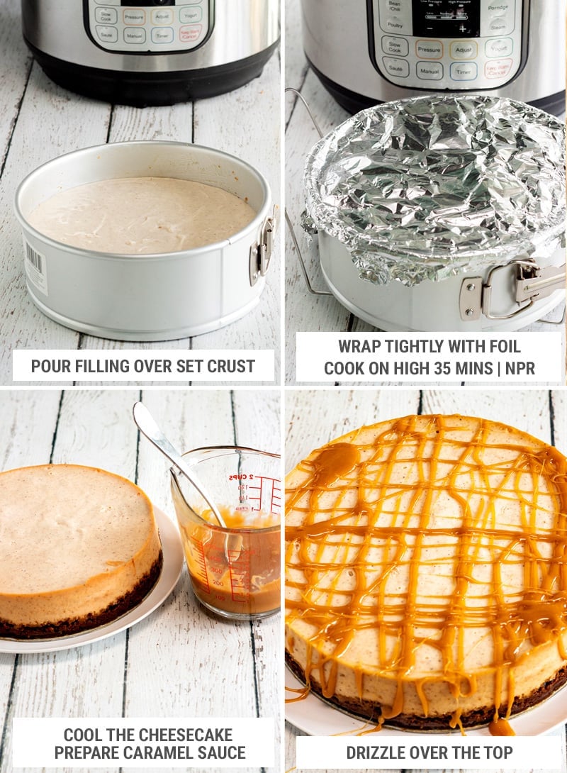 Instant Pot Eggnog Cheesecake Story - Simply Happy Foodie