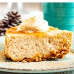 Instant Pot Eggnog Cheesecake With Gingersnap Crust & Caramel