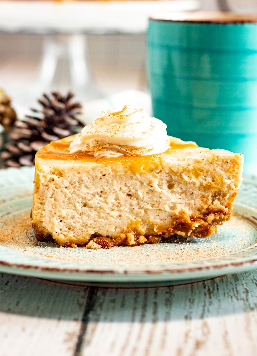 Instant Pot Eggnog Cheesecake Story - Simply Happy Foodie