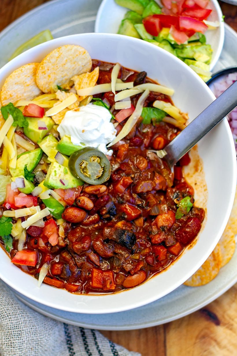 Instant Pot Vegetarian Mushroom Chili