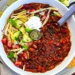 Instant Pot Vegetarian Mushroom Chili