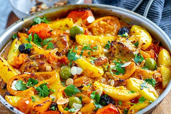 Instant pot chicken online tagine with butternut squash