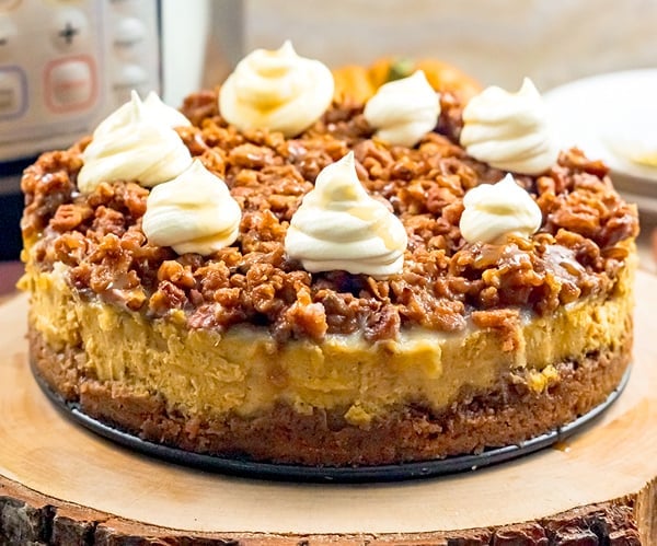 Instant Pot Pumpkin Pecan Cheesecake