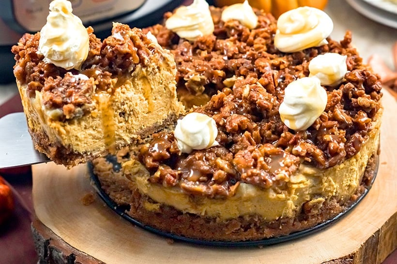 Instant Pot Pumpkin Pecan Cheesecake (With Step-By-Step Photos)