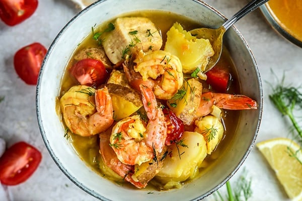 Pressure Cooker Seafood Bouillabaisse