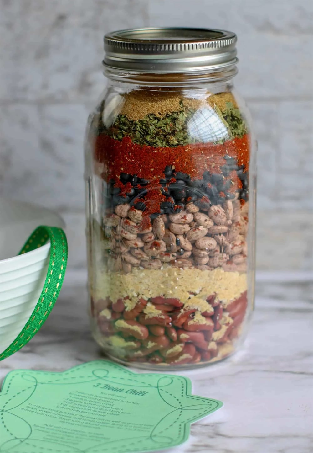 Three Bean Chili Mix Gift Jar