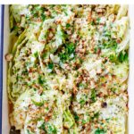 Instant Pot Cabbage With Creamy Cheesy Garlic Sauce