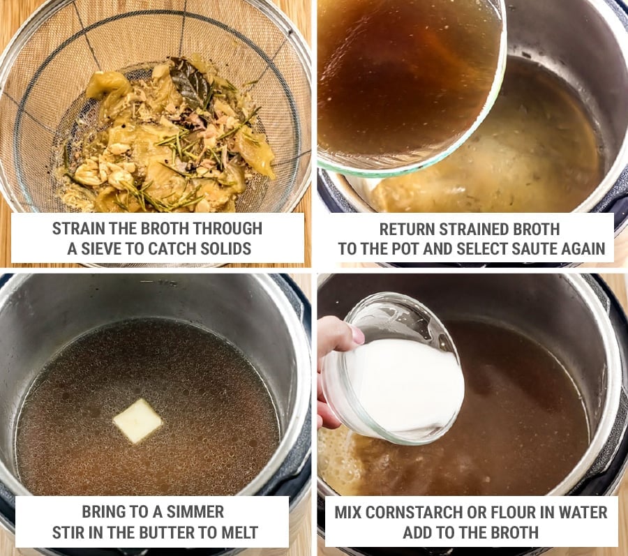 How to make Instant Pot gravy for pork shoulder - step 5