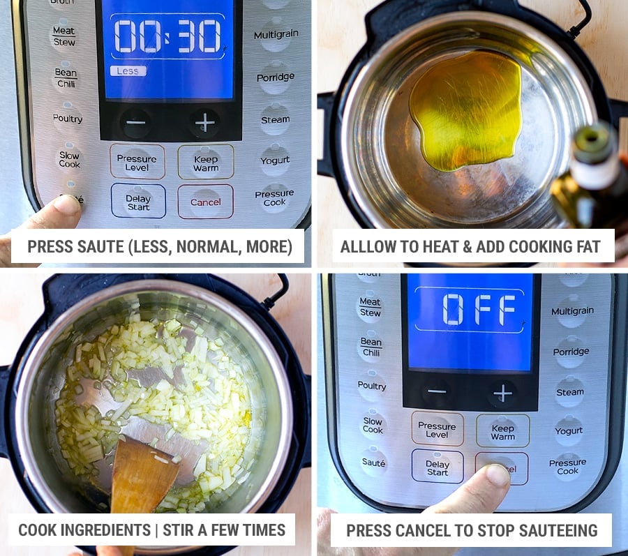 How to saute in Instant Pot