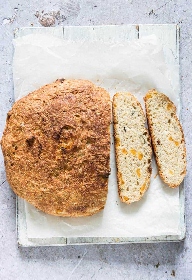 CRUSTY INSTANT POT MUESLI BREAD